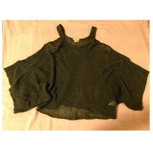 Loose Knit Poncho Sweater